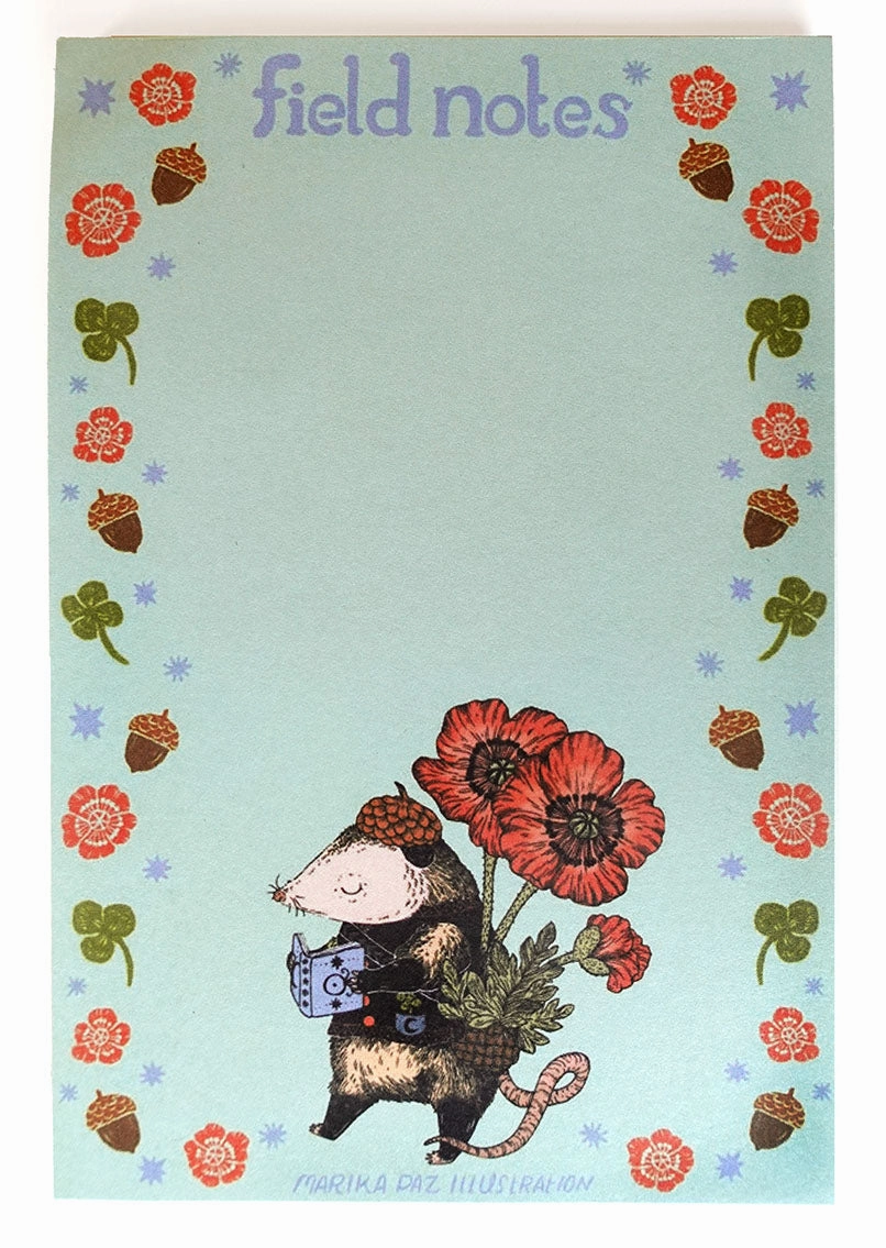 pack sturdy Marika Paz Notepad - Possum Field Notes