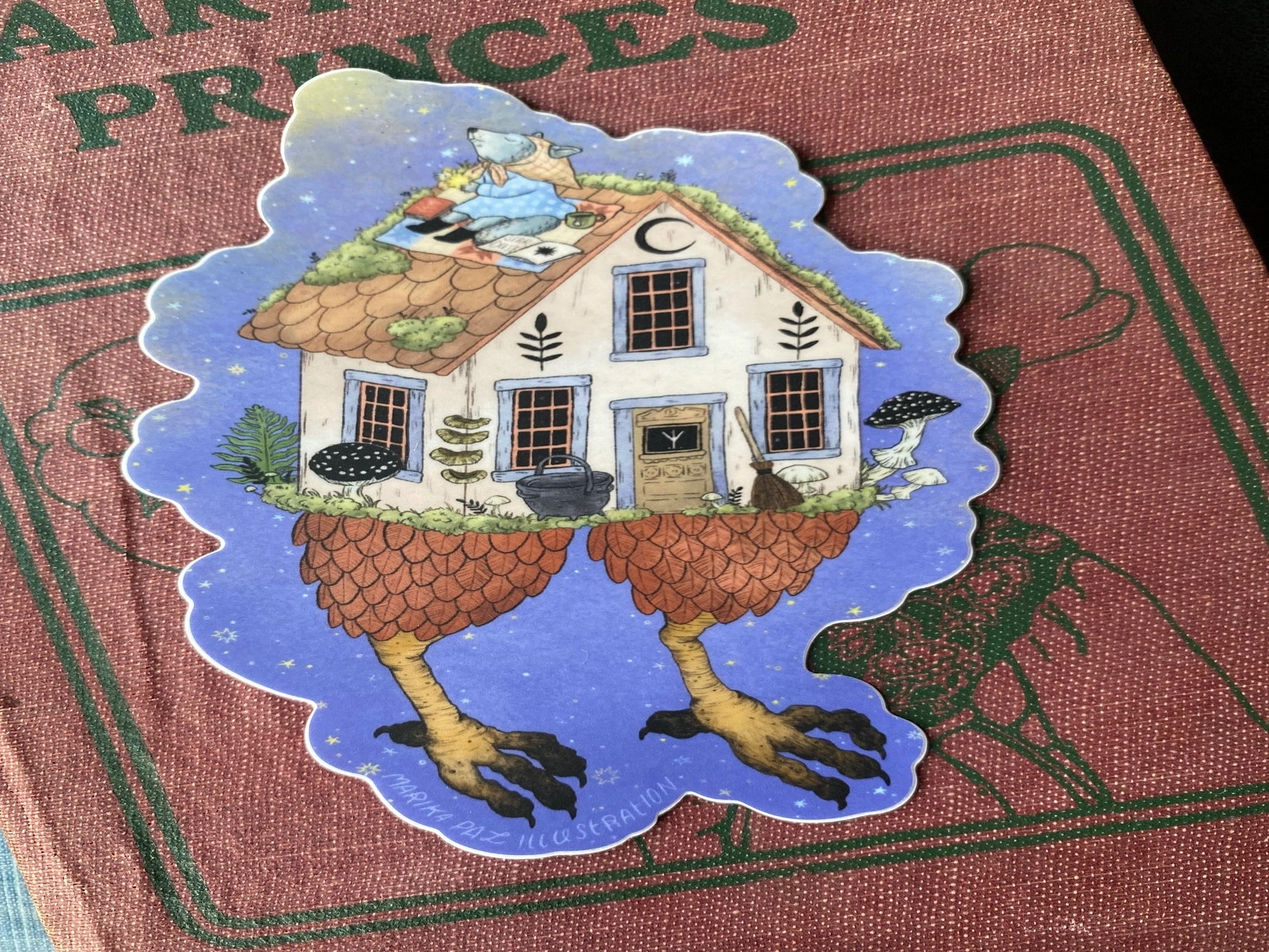 elegant wrapped Marika Paz Vinyl Sticker - Baba Cottage