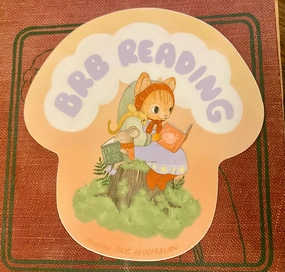 Marika Paz Vinyl Sticker - Brb Reading bestselling