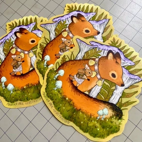 Marika Paz Vinyl Sticker - Forest Friends giant