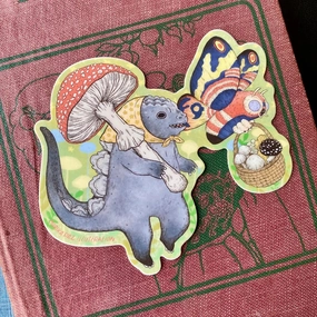 small Marika Paz Vinyl Sticker - Kaiju Mushroom
