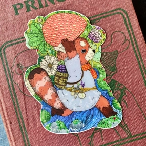 new waterproof Marika Paz Vinyl Sticker - Strawberry Forager