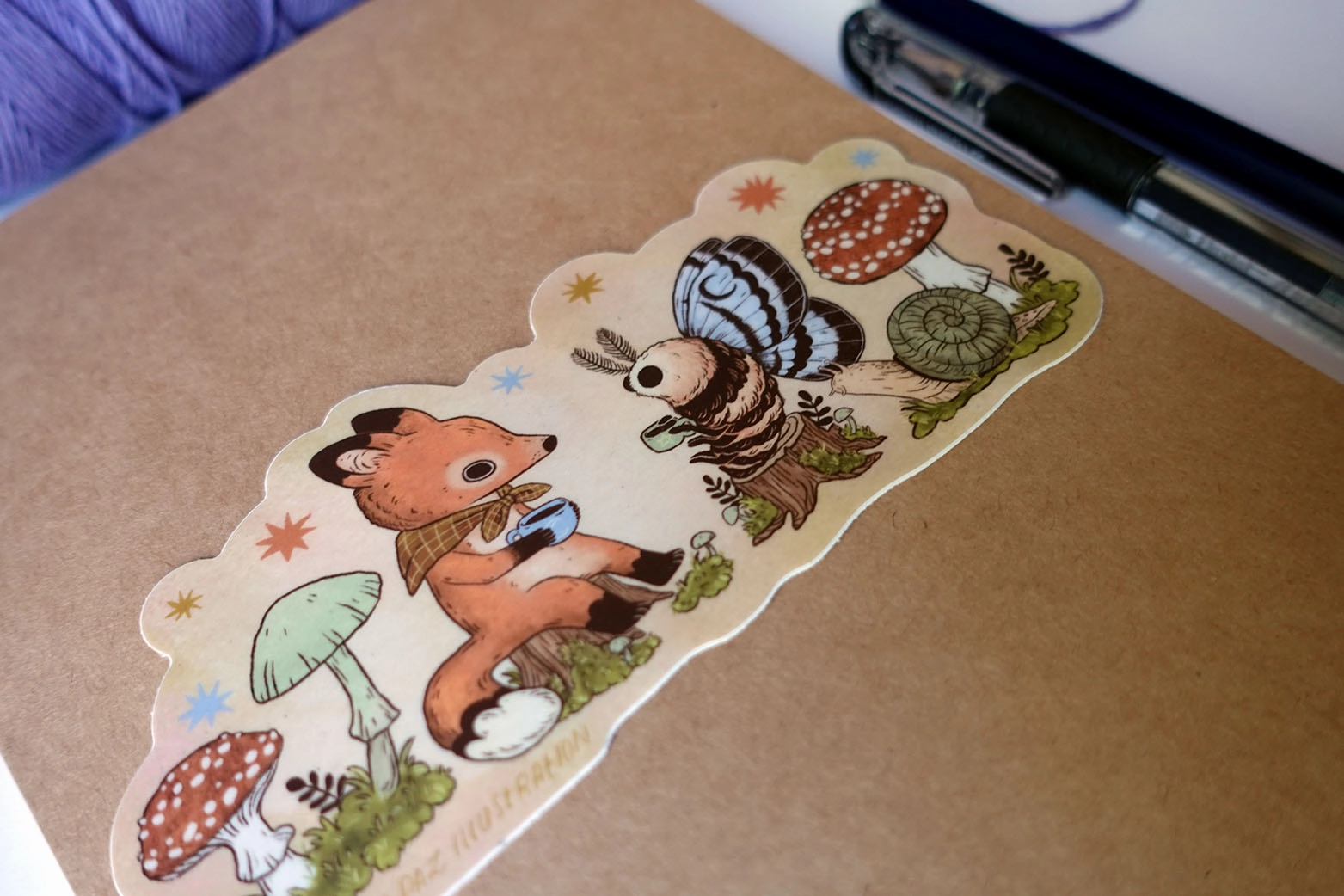 Marika Paz Vinyl Sticker - Tea Time solid