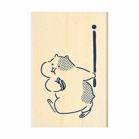 automatic strong Masking Tape Companion Rubber Stamp - Hamster