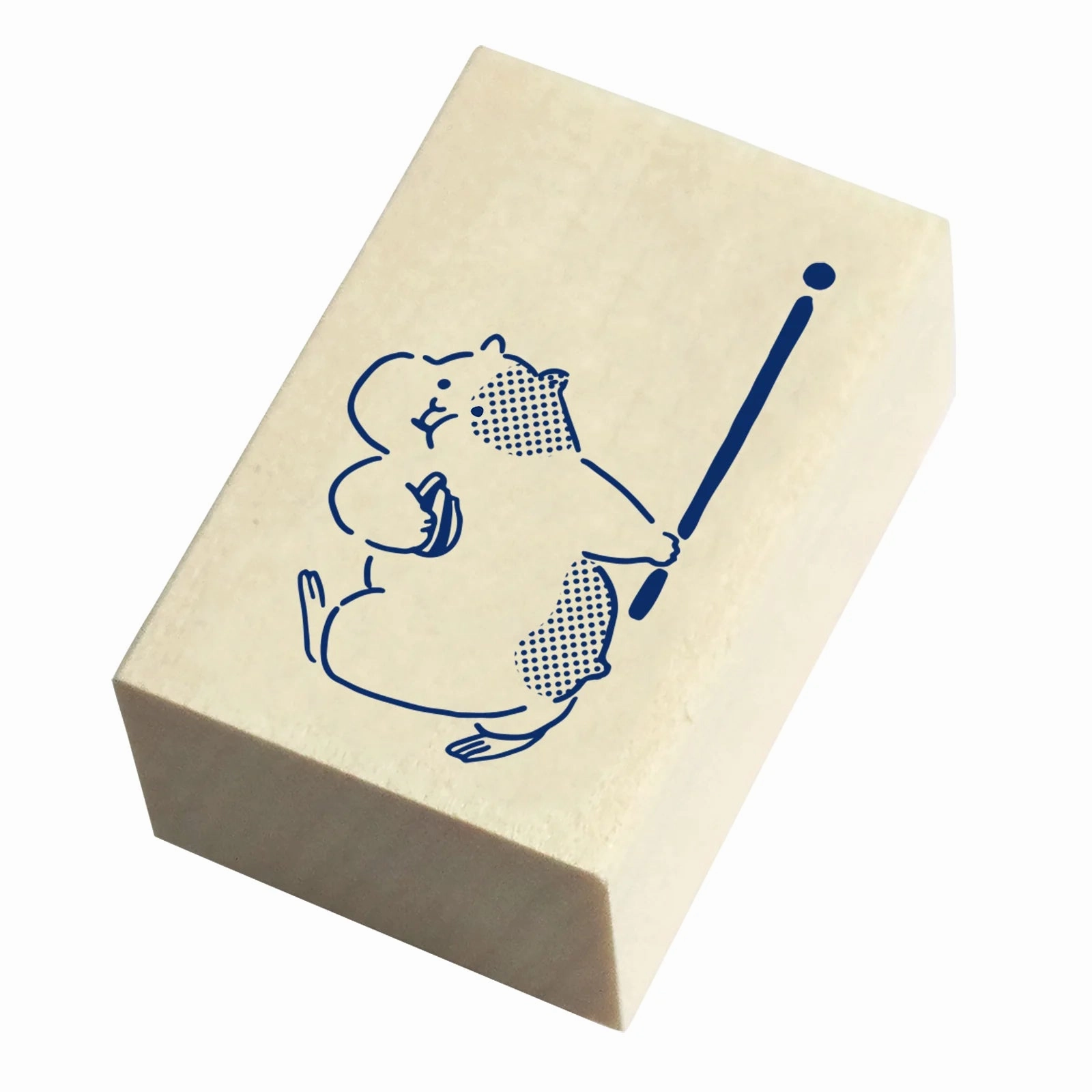 Masking Tape Companion Rubber Stamp - Hamster narrow refined