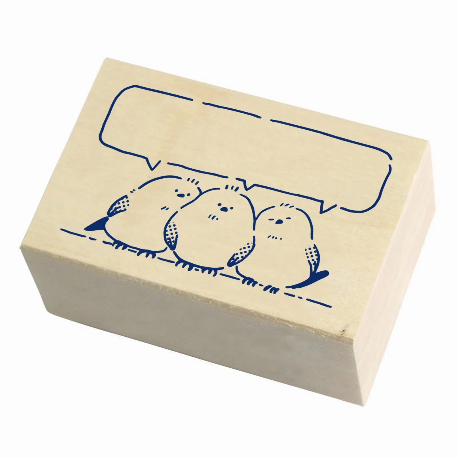single bold Masking Tape Companion Rubber Stamp - Shimaenaga Chatting