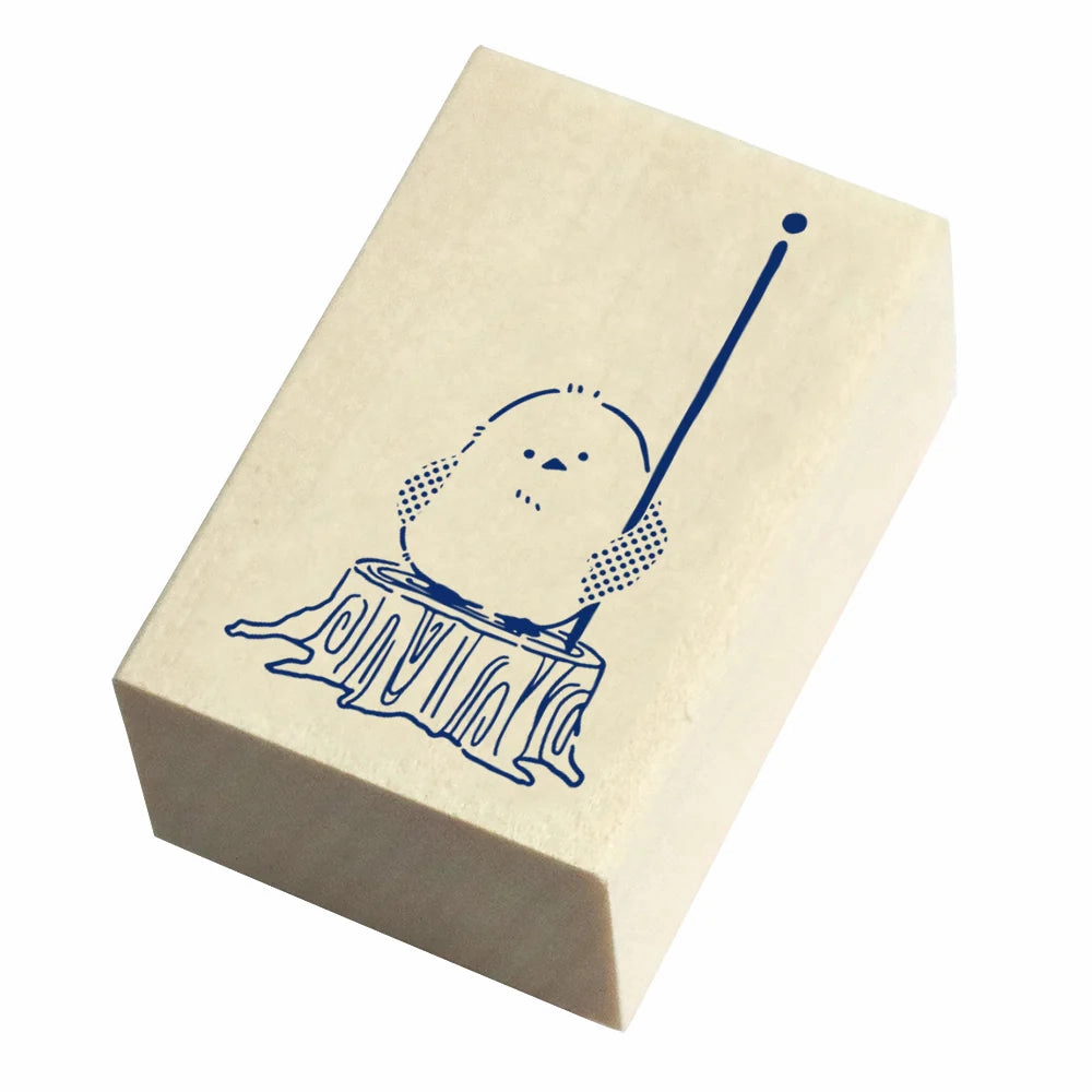 Masking Tape Companion Rubber Stamp - Shimaenaga synthetic
