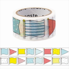 classic Maste Perforated & Writable Washi Tape Monthly Flag