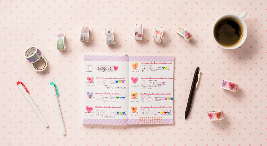 classic Maste Perforated Washi Tape For Diary Title Hand-Drawn Illustration