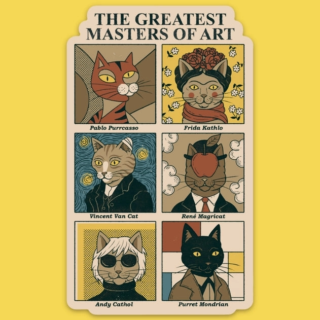 Masters Of Art Vinyl Sticker affordable seasonal