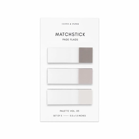 Matchstick Page Flag Set - Cortado/Au Lait/Angora Gray Vol 3 multipurpose