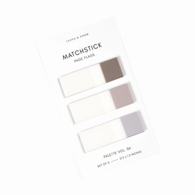Matchstick Page Flag Set Quartz/Beignet/Champagne Vol 6 glass