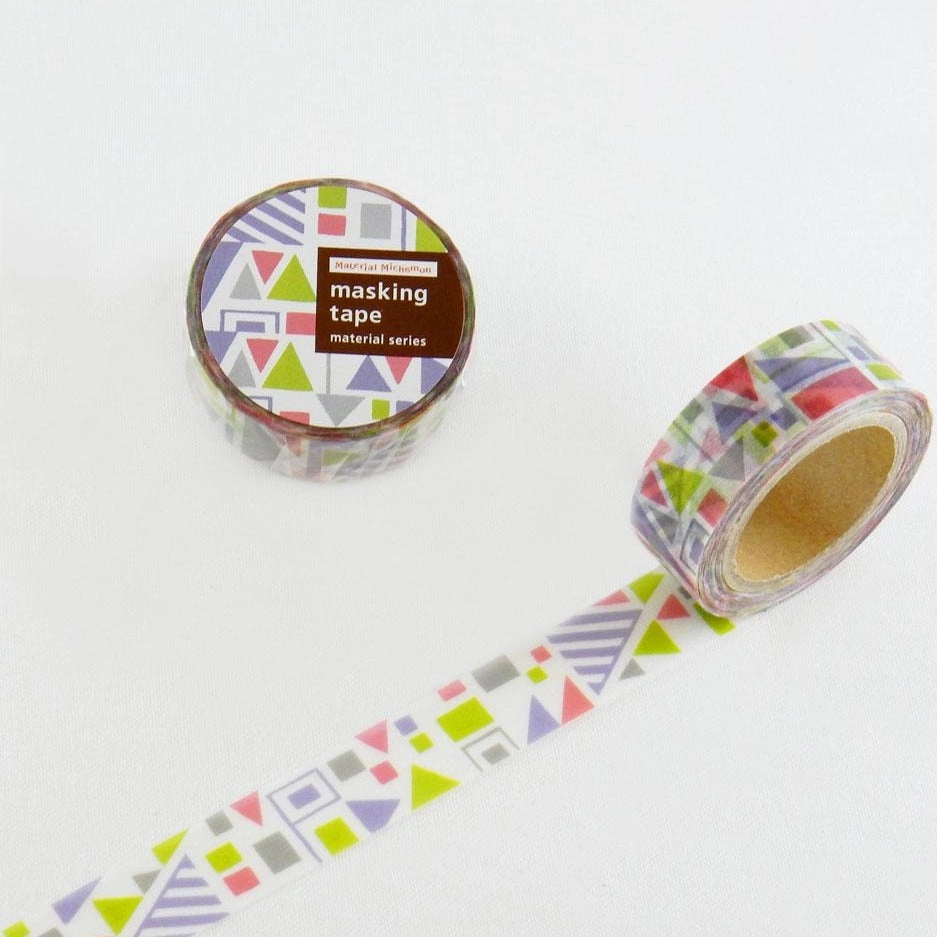 solid Material Michemon Flag Round Top Masking Tape