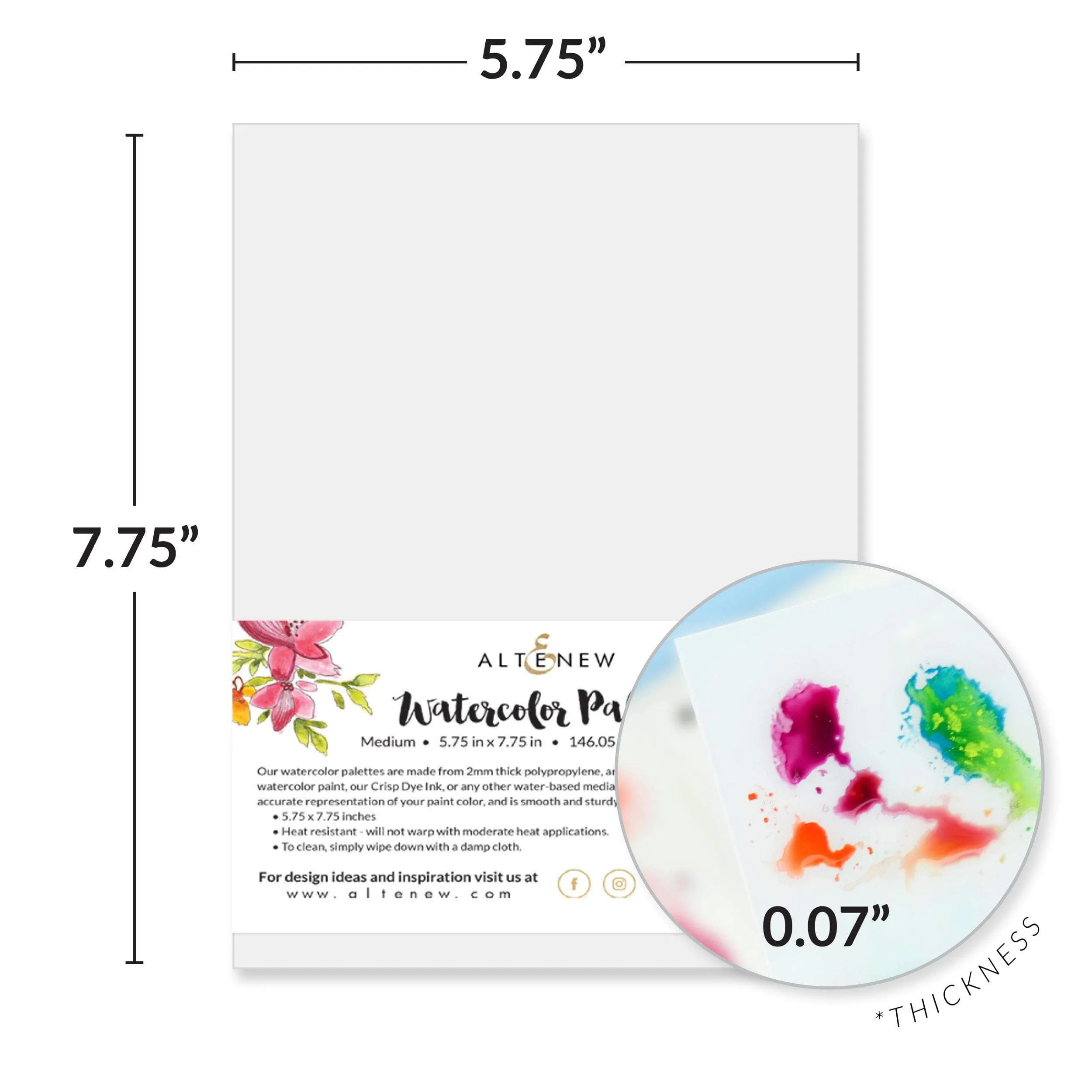 washable Watercolor Palette - Medium