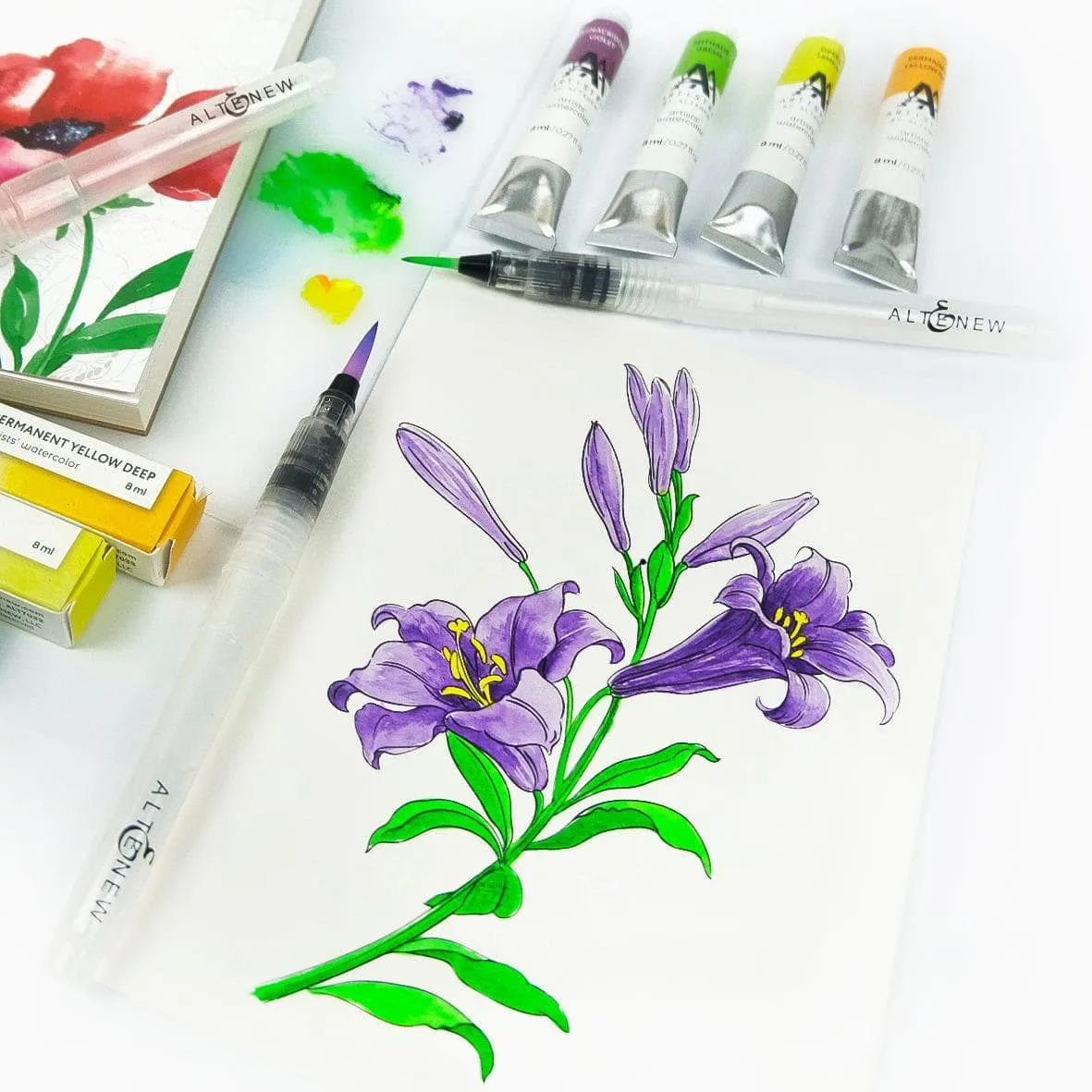 glass Watercolor Palette - Medium
