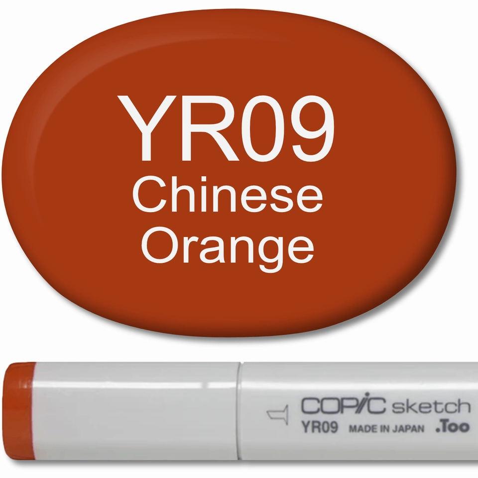 vegan Copic Sketch Marker - Yr09 Chinese Orange