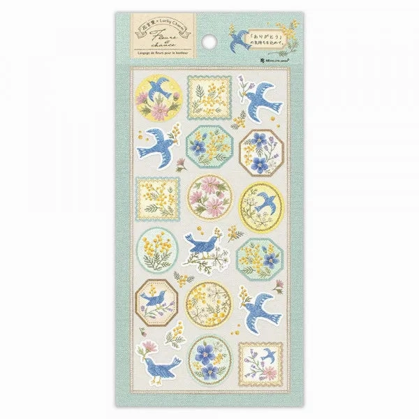 original special Fleurs & Chance Sticker Sheet - Merci