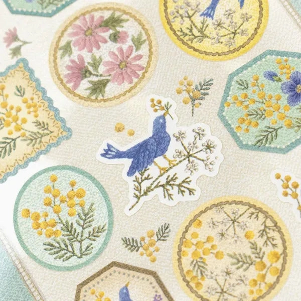 muted Fleurs & Chance Sticker Sheet - Merci