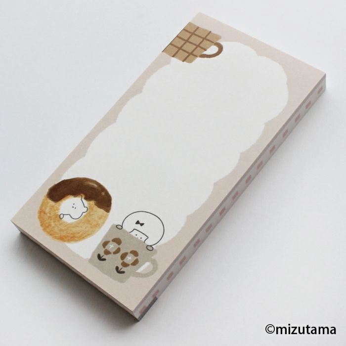 Kokoro Moyou Slim Memo Pad - Chilling automatic pack