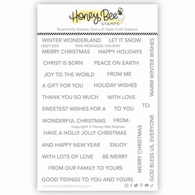 Mini Messages: Holiday - 4X5 Stamp Set steel bulk