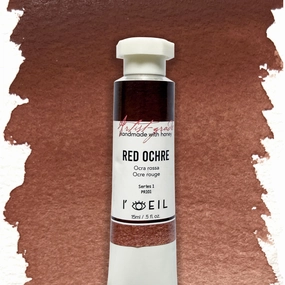 collectible Red Ochre Pr101 - Artist Grade Handmade Honey Based Watercolor Tube 15Ml