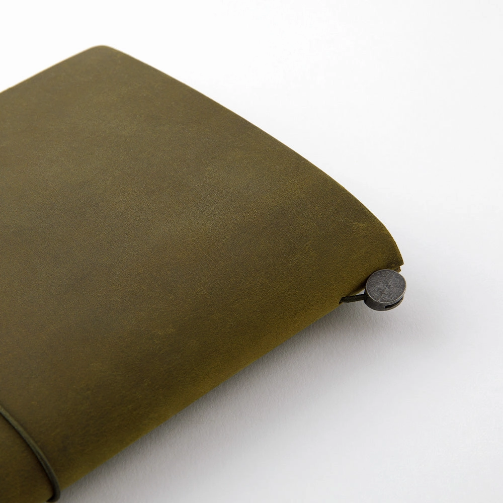 foldable Traveler'S Notebook Starter Kit- Regular Size- Olive