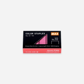 Max Staples No.10 // Pink ergonomic manual