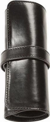 matte nonslip Aston Leather 5 Pen Rollup Black
