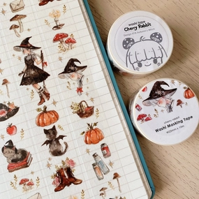 limited Autumn'S Witch Washi Tape