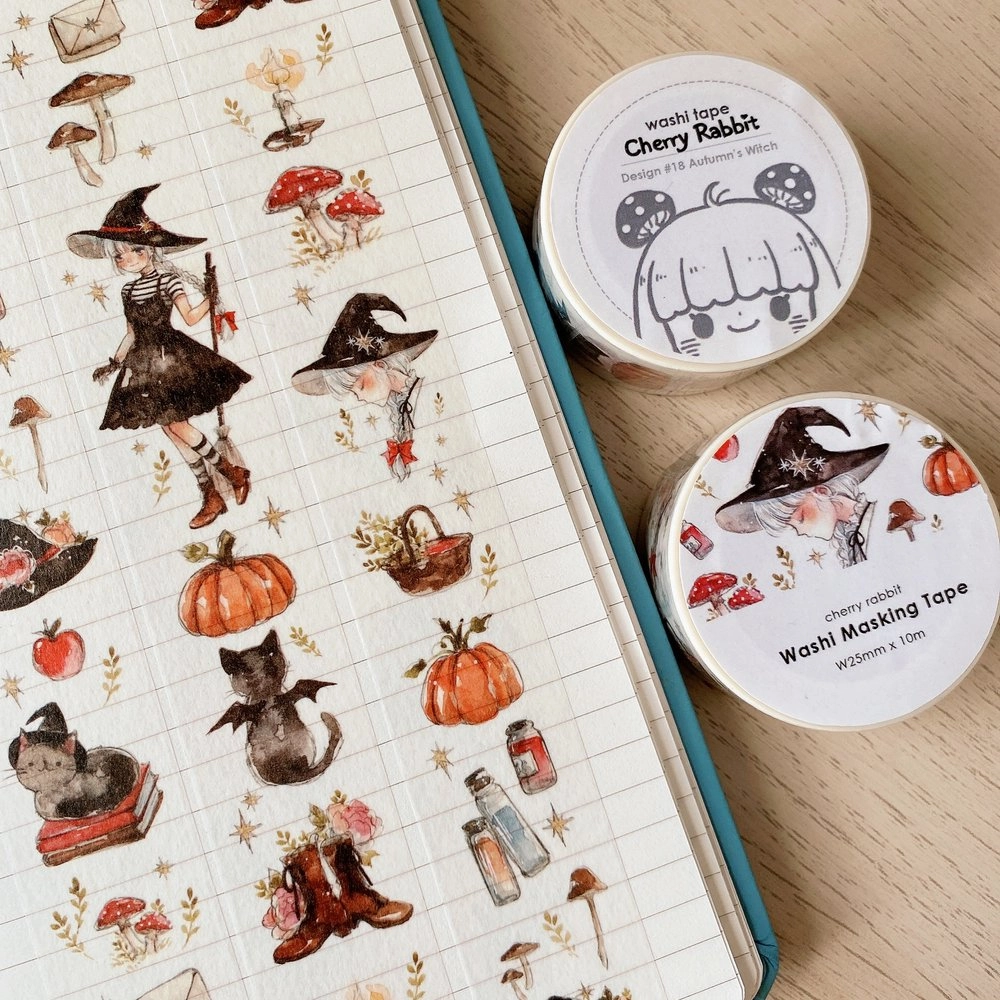 limited Autumn'S Witch Washi Tape