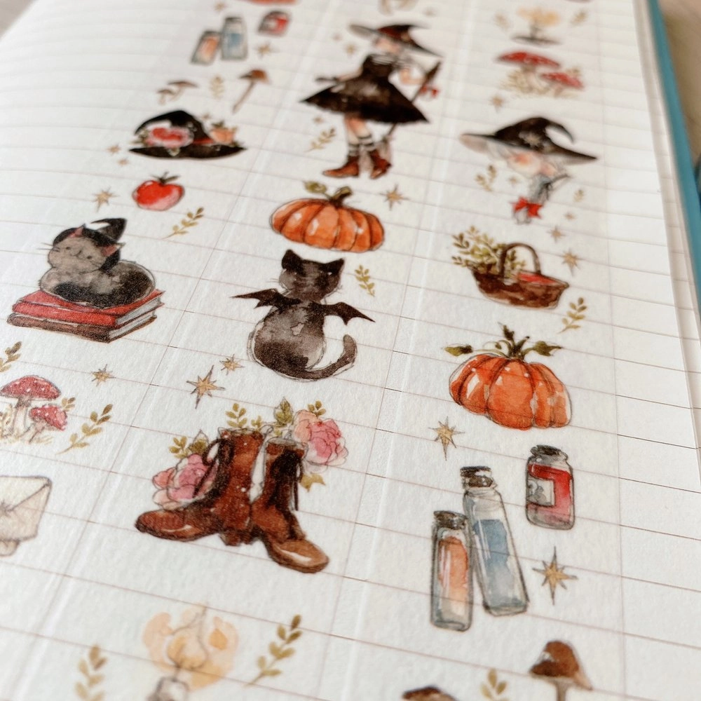 ceramic flexible Autumn'S Witch Washi Tape