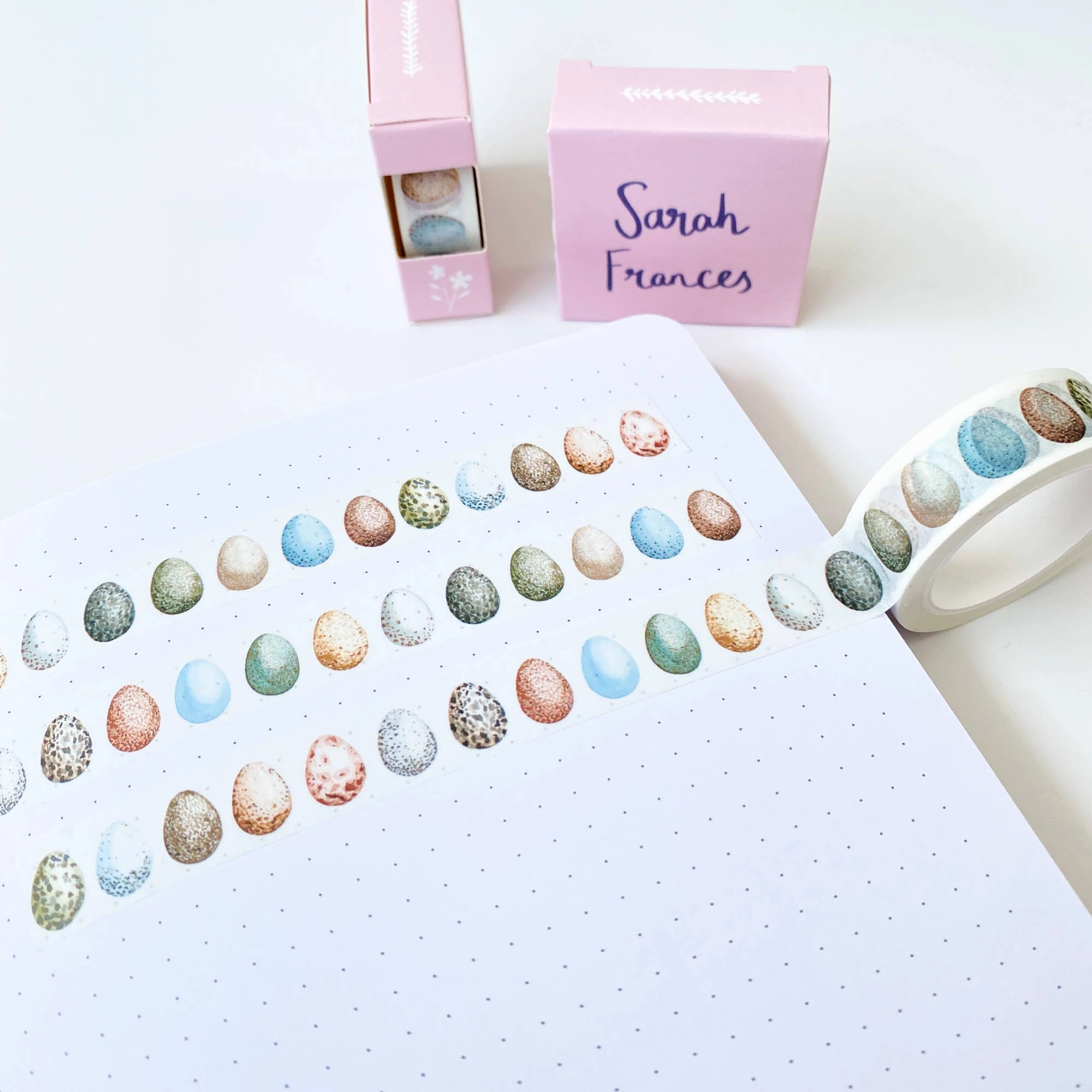 robust solid British Birds' Eggs Washi Tape