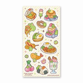 Foodie Frogs Sticker Sheet robust kit