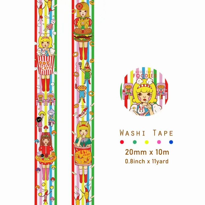 Foodies Washi Tape slim