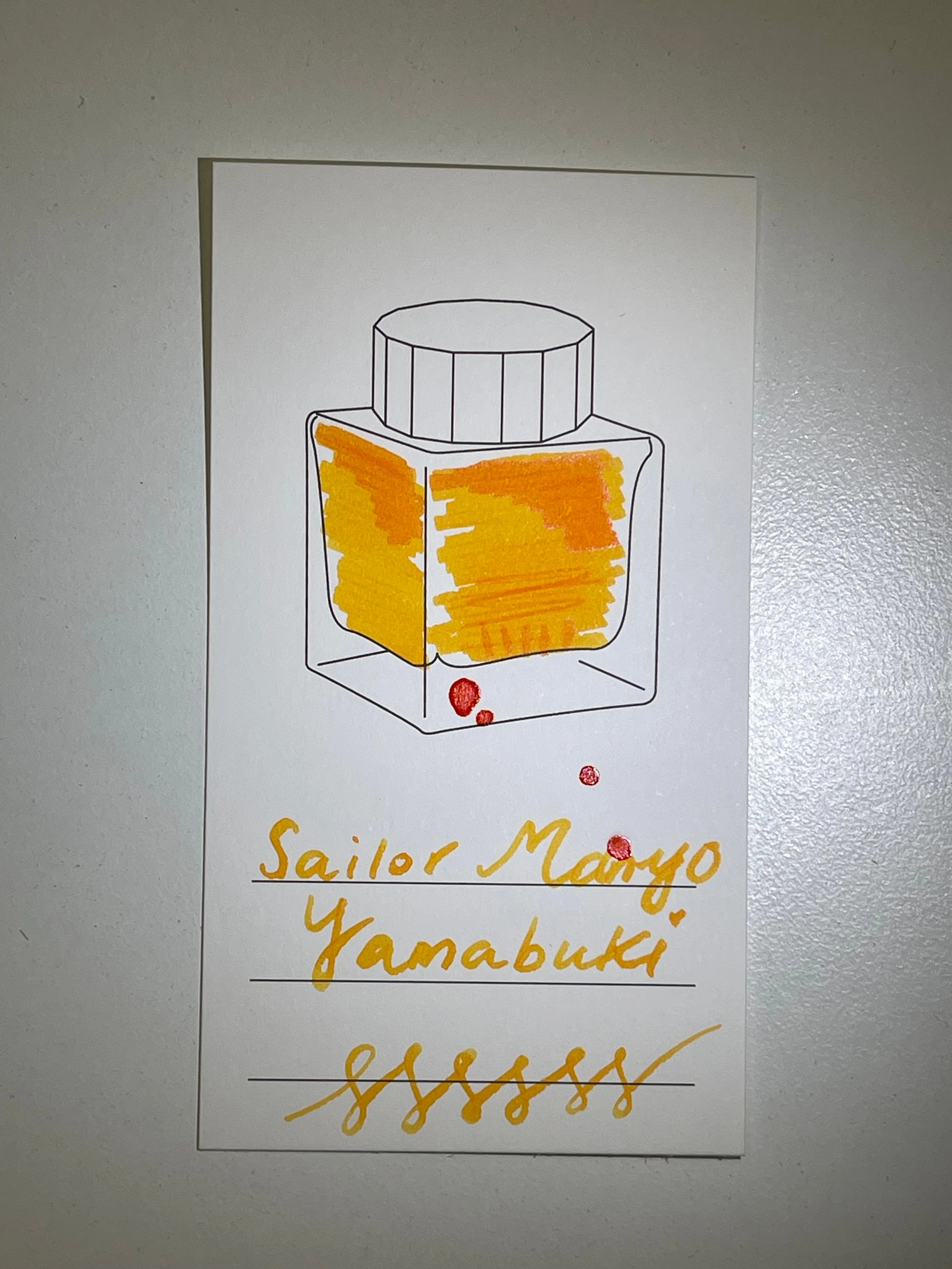 Sailor Manyo Ink - Yamabuki 50Ml robust daily