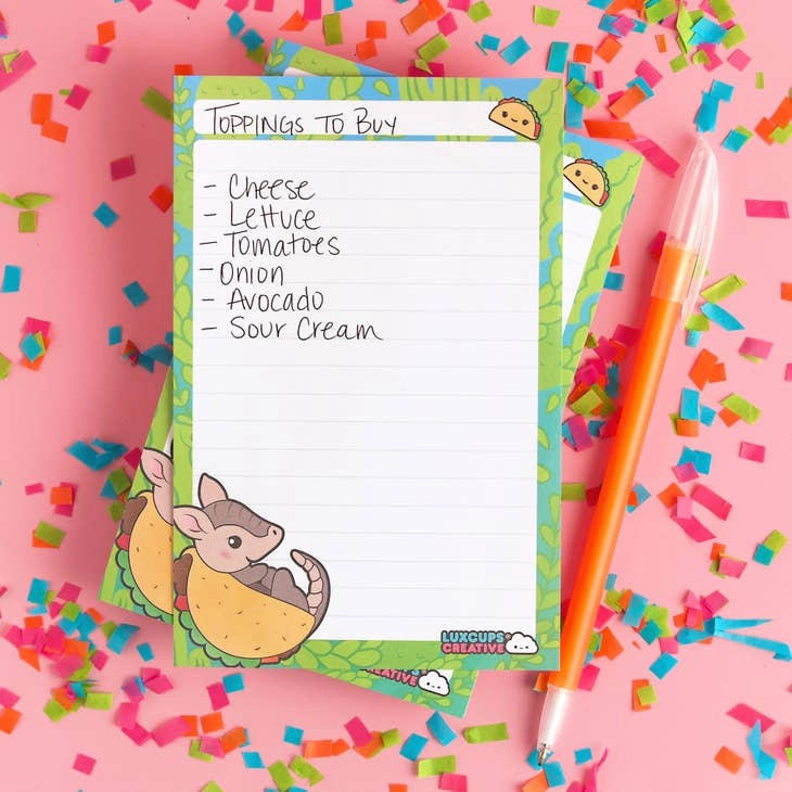 elegant slim Tacodillo Notepad