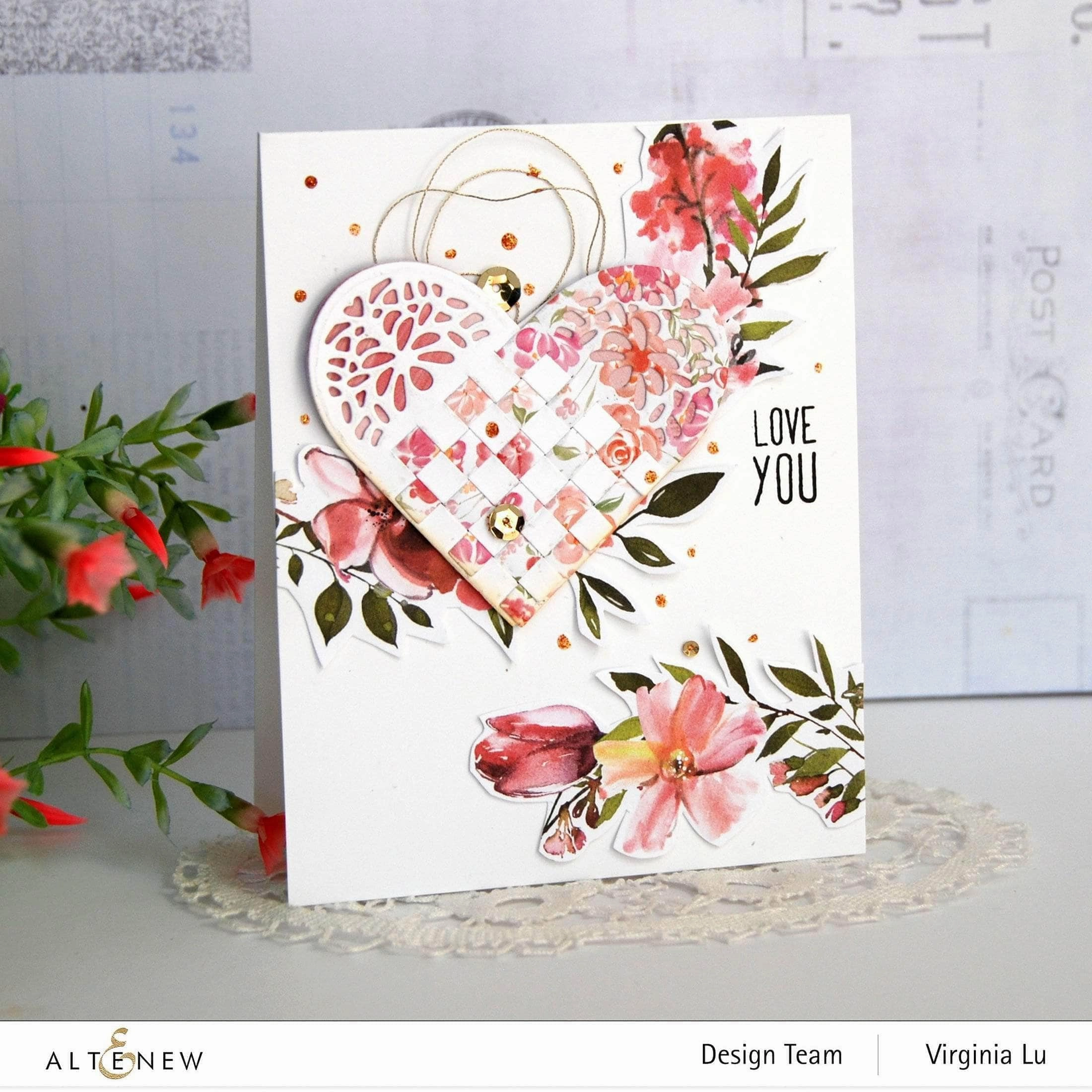 special Woven Heart Die Set