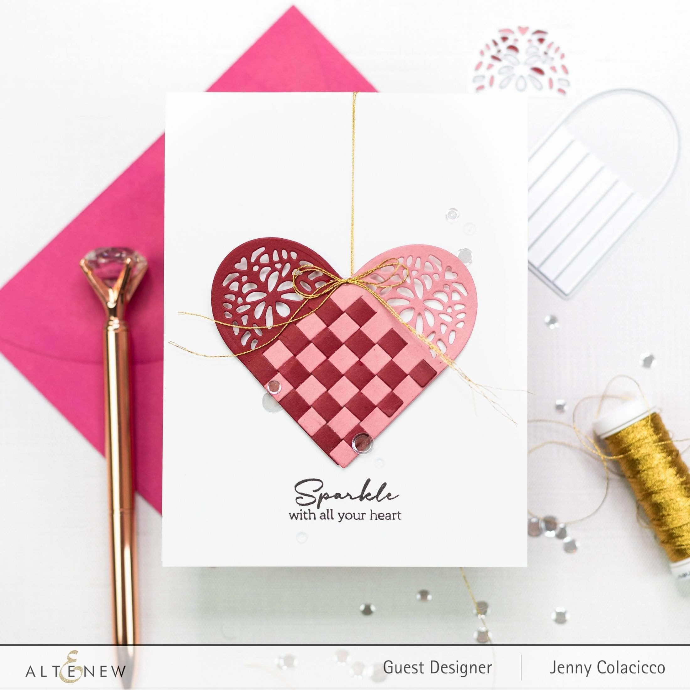 Woven Heart Die Set basic flexible
