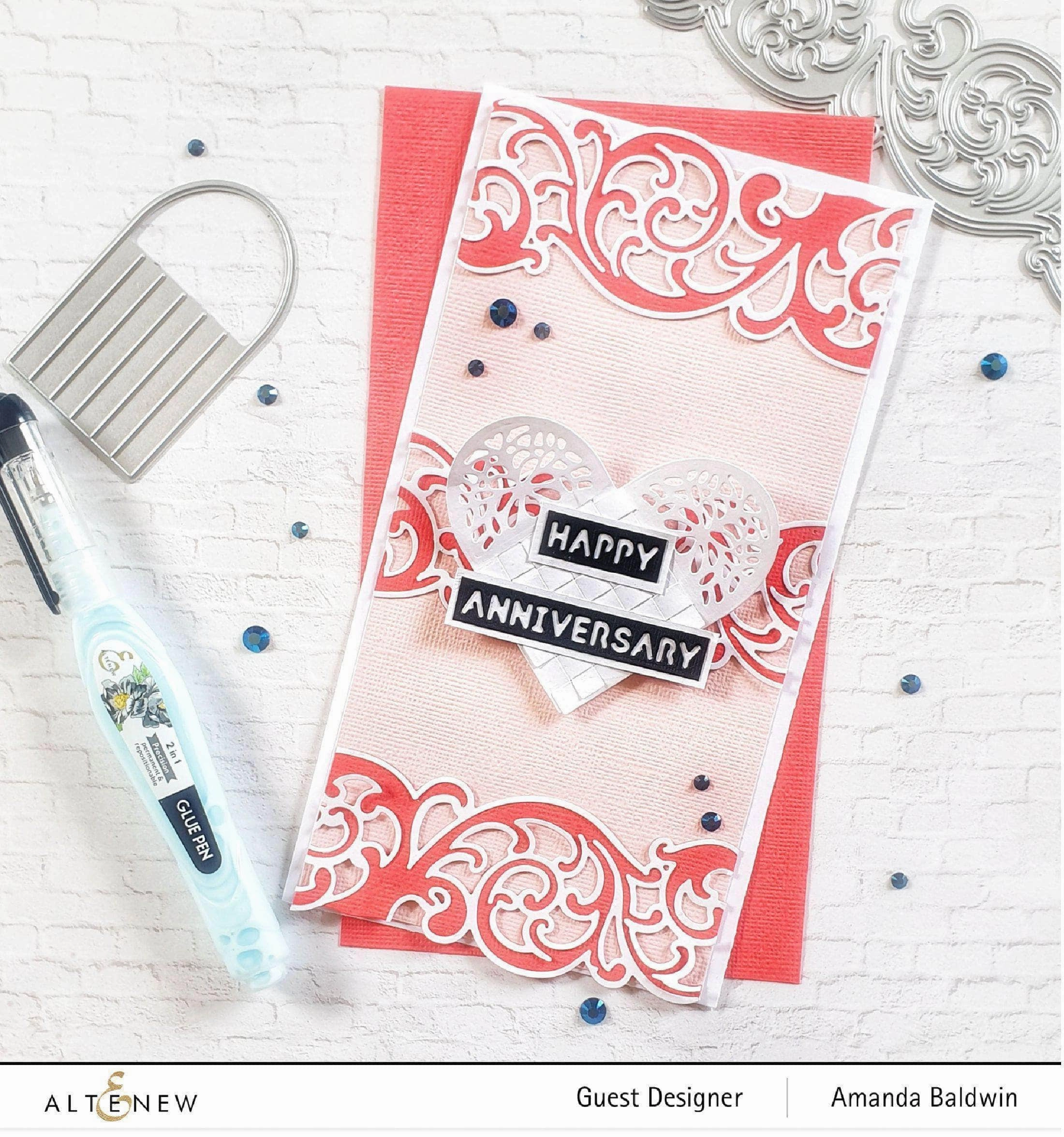 Woven Heart Die Set classic