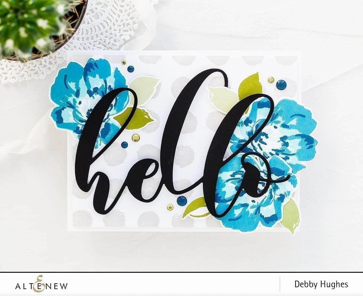 Mega Hello Die glass colorful
