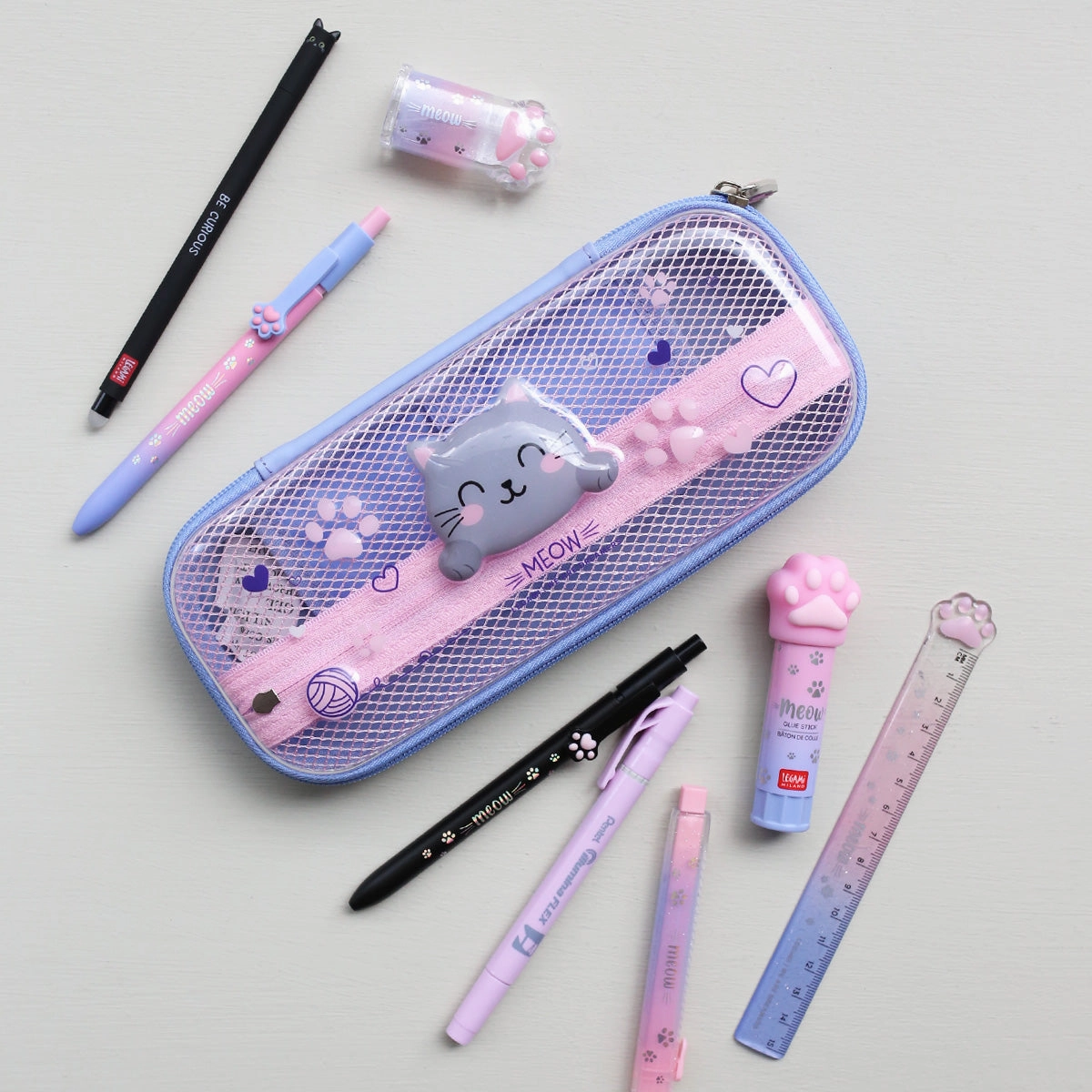 wide Meow Pencil Sharpener // Glitter