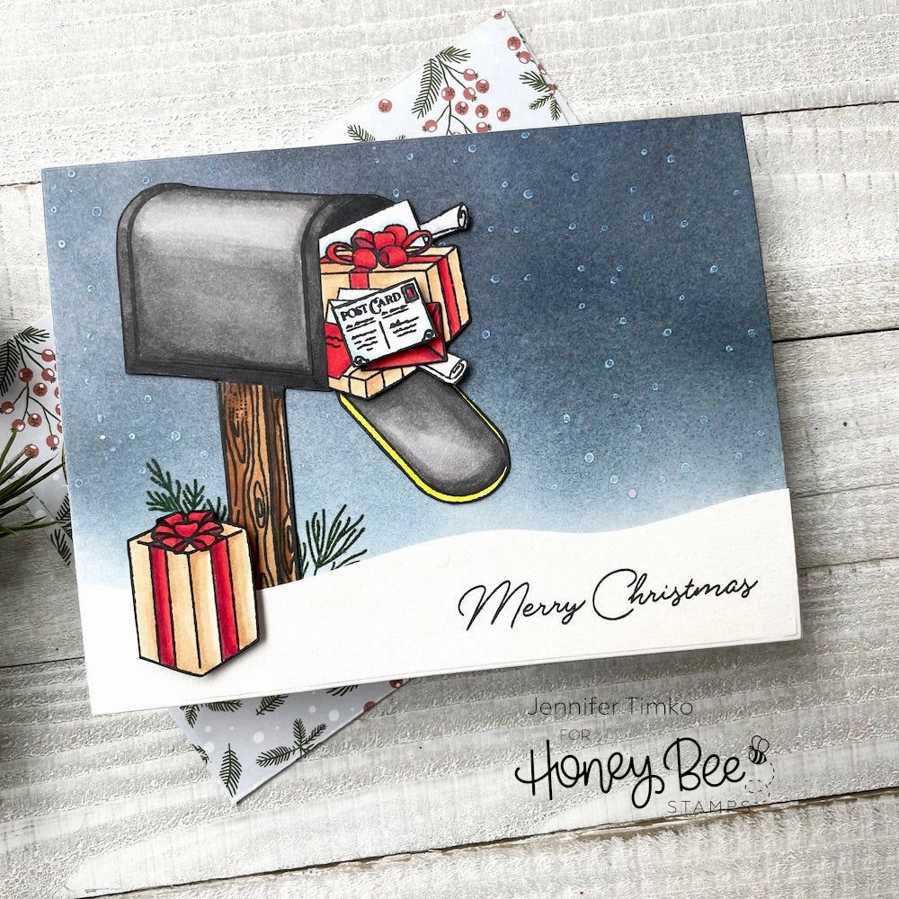 Merry Mail - 6X8 Stamp Set rugged