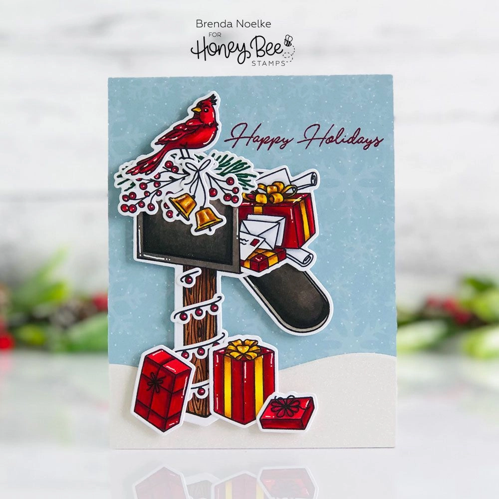 Merry Mail - 6X8 Stamp Set maxi square