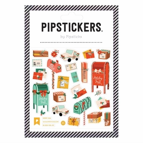 wide Merry Mail Stickers