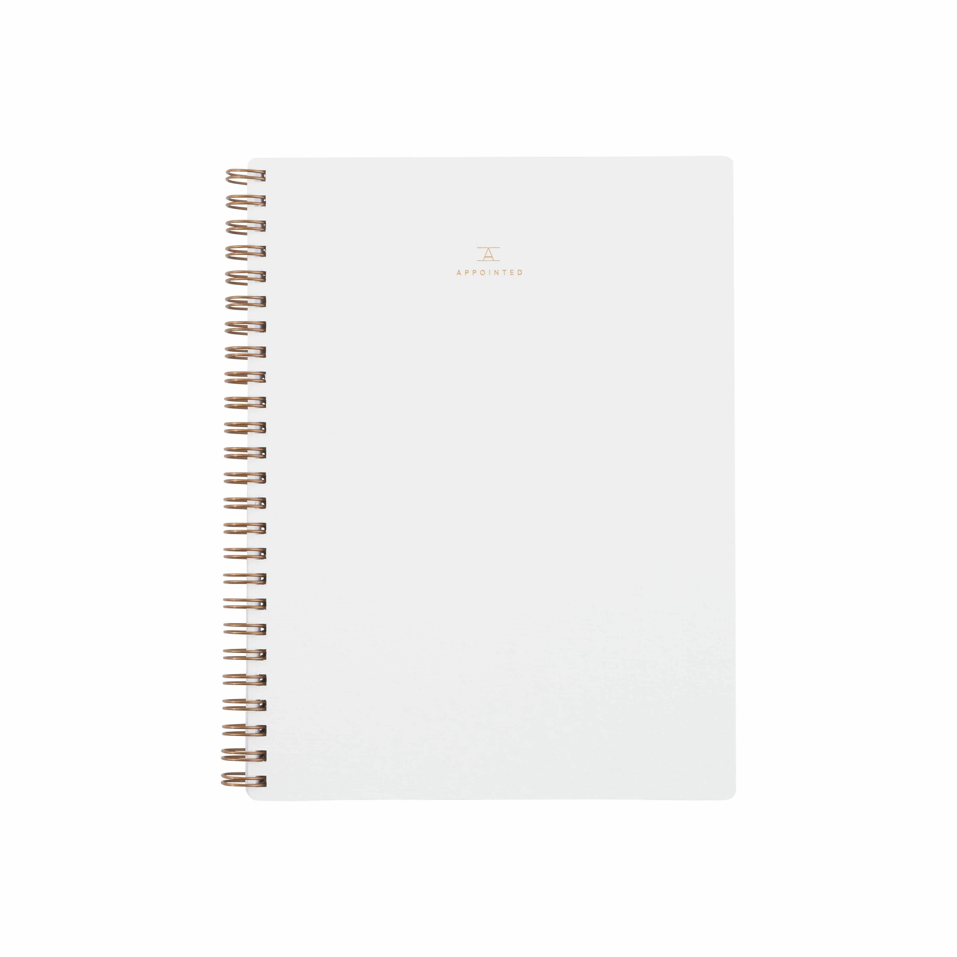 bright Appointed Notebook In Linen White (S) - Lined/Grid/Blank