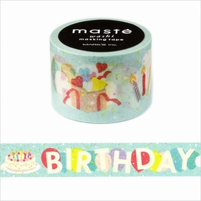 portable popular Birthday Washi Tape Amazing Life Mast