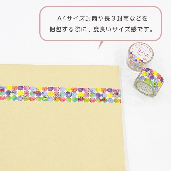 Flowers & Butterflies Polka Dots Kraft Tape compact