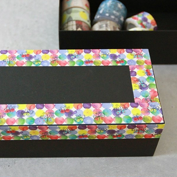Flowers & Butterflies Polka Dots Kraft Tape bright