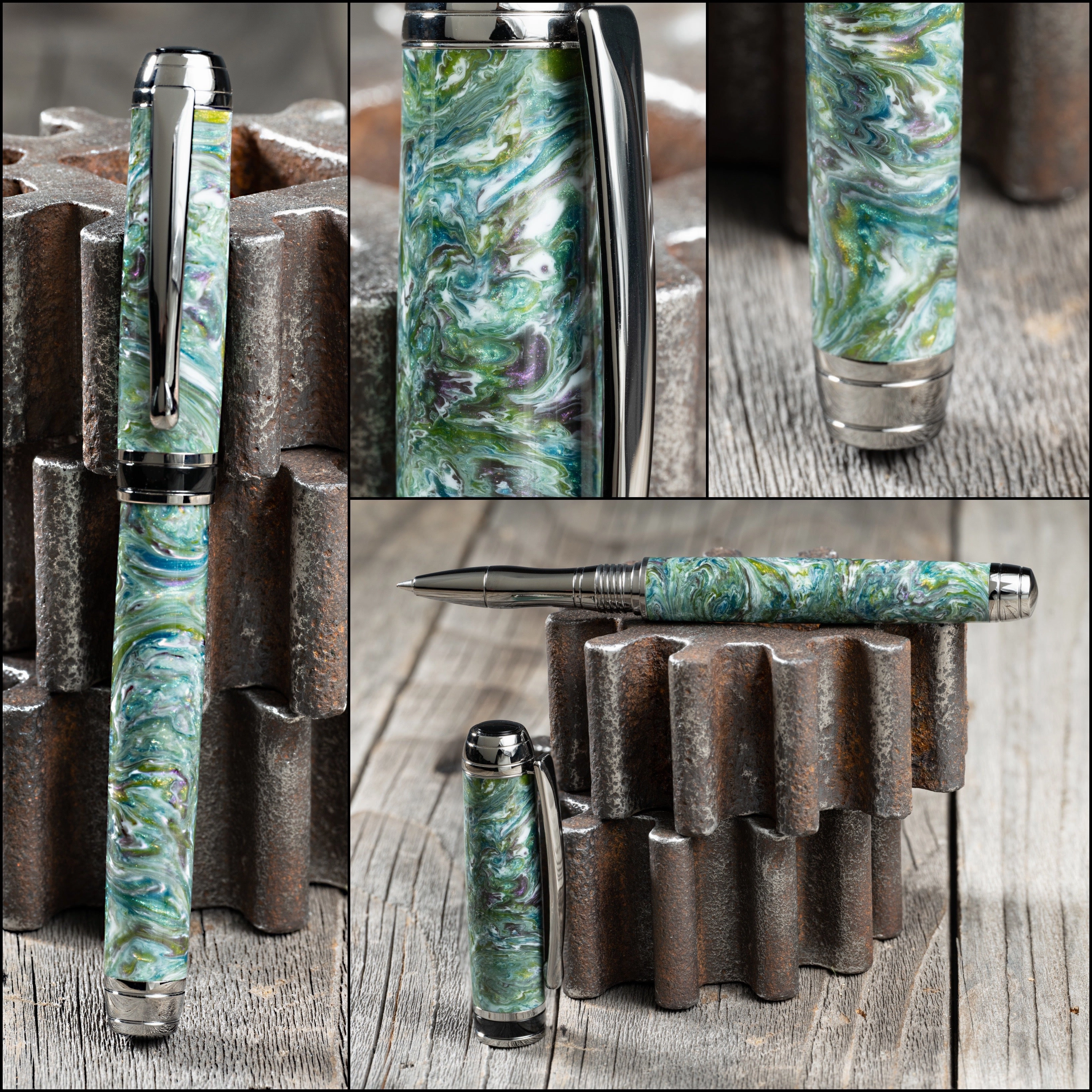 shockproof Forge & Script Mistral Rollerball Pen