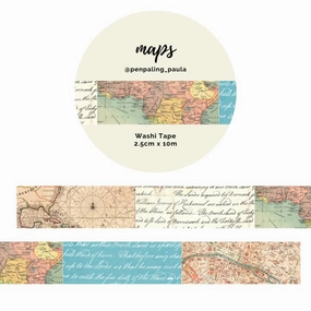 fiber Maps Washi Tape
